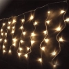 Zewnętrzne lampki sople przepływ 300 LED 15x0,4M Ciepłe