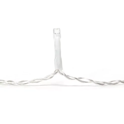 Zewnętrzne lampki sople przepływ 300 LED 15x0,4M Ciepłe