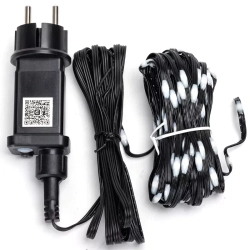 Zewnętrzne lampki choinkowe płaskie 100LED na Bluetooth RGBIC 10 m