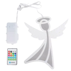 Zawieszka Aniołek led z pozytywką i pilotem na baterie 3xAA