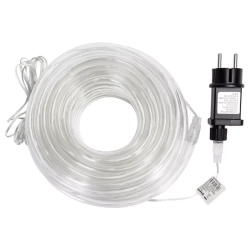 Wąż led 15mb 300 led RGBY Φ10mm z zasilaczem 8 funkcji