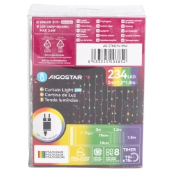 Zewnętrzna Kurtyna świetlna 1.2x1.8m 234 LED RGBY