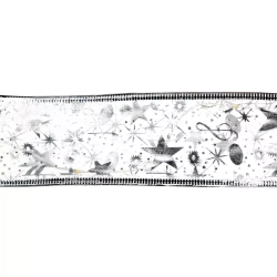 Szarfa choinkowa 5m z gwiazdą led na baterie Zimna