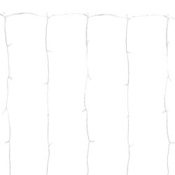 Zewnętrzna Kurtyna 0.9x1.8m 180 LED w 10 soplach Zimna