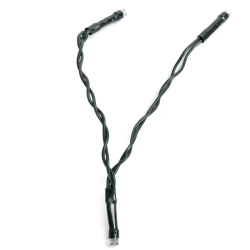 Lampki choinkowe 6 zwisów po 1.5 m 80 białe ciepłe led na 3 baterie AA