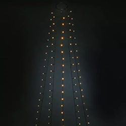 Lampki choinkowe 6 zwisów po 1.8m 108 białe ciepłe led na 3 baterie AA