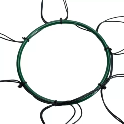 Lampki choinkowe 6 zwisów po 1.5 m 80 białe ciepłe led na 3 baterie AA