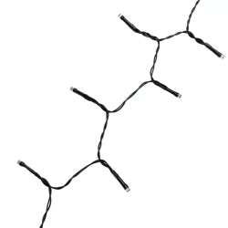 Lampki choinkowe 6 zwisów po 1.5 m 80 białe ciepłe led na 3 baterie AA