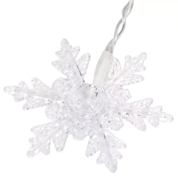 Zewnętrzna Kurtyna świetlna 11 zimnych śnieżynek 1.5x1.2m