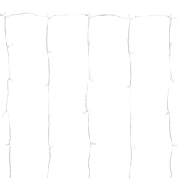 Zewnętrzna Kurtyna świetlna 0.9x1.2m 120 ciepłych led na 10 paskach