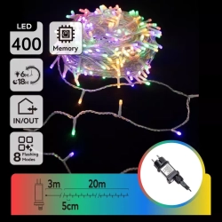 Zewnętrzne lampki choinkowe Sznur 20m 400 LED RGBY - zdjęcie 4