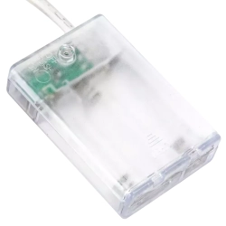 Lampki choinkowe 2m/20led czerwone podświetlane bombki na baterie