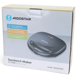 Opiekacz do kanapek ALAN toster o mocy 750W nieprzywierające płyty
