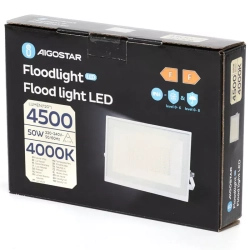 Halogen naświetlacz Led 50W/230V 4500lm slim IP65 neutralny 4000K IP65