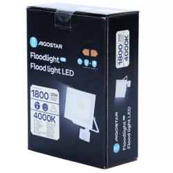 Naświetlacz 20W 1800lm halogen LED z czujnikiem PIR 4K neutralny IP65