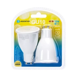 Żarówka 15W GU-10 1180lm neutralna fi50x80mm kąt 100° opak. 2 szt.