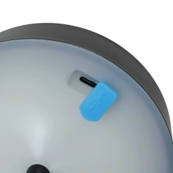 Lampa stołowa LED solarna lub USB ambientowa czarna 2,4W IP44 CCT — zdjęcie 6