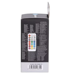 Żarówka LED A60 E27 10W RGB+3000K 950lm kolorowa i ciepła z pilotem IR — zdjęcie 6