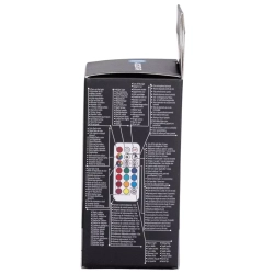 Żarówka LED G45 E27 4.8W RGB+3000K kolorowa i ciepła kulka z pilotem Aigostar