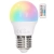 Żarówka LED G45 E27 4.8W RGB+3000K kolorowa i ciepła kulka z pilotem Aigostar
