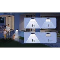 Kinkiet solarny lampka ścienna LED 20W 200lm IP65 z czujnikiem PIR Aigostar