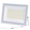 Halogen led 100W barwa zimna 6500K 9000lm w białej obudowie IP65