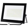 Halogen led 100W barwa zimna 6500K 9000lm w czarnej obudowie IP65 slim