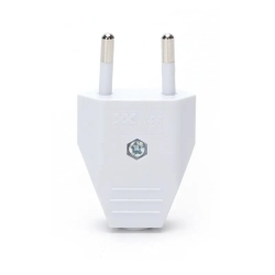 Wtyczka prądowa typu niemieckiego 10A biała