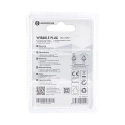 Wtyczka prądowa typu niemieckiego 10A biała