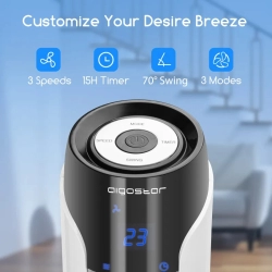 Wentylator 50W kolumnowy Zico 36-calowy obrót o 90° zdalne sterowany