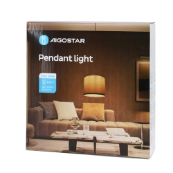 Modna Lampa wisząca z tkaniny Czarna E27